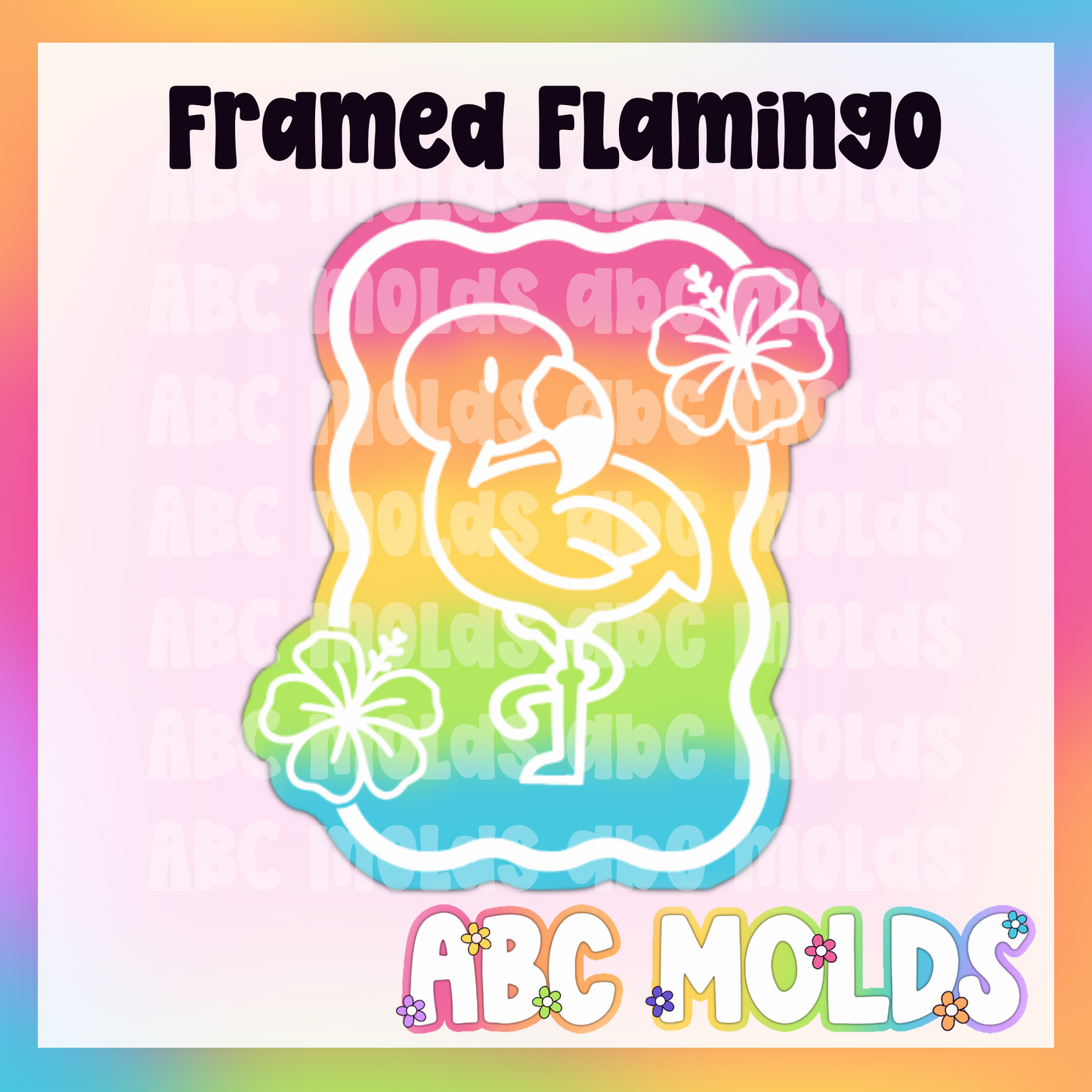 Flamingo Frame Silicone Mold