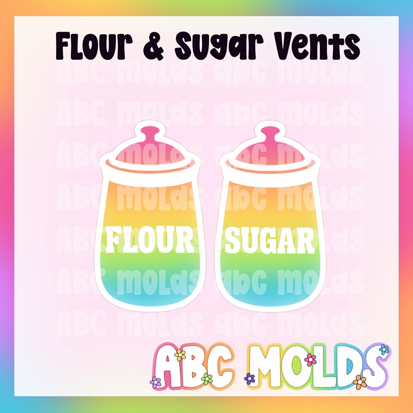 Flour & Sugar Canister Vents Silicone Freshie Mold