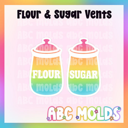 Flour & Sugar Canister Vents Silicone Mold