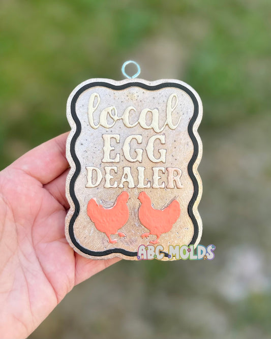 Local Egg Dealer Frame Silicone Mold