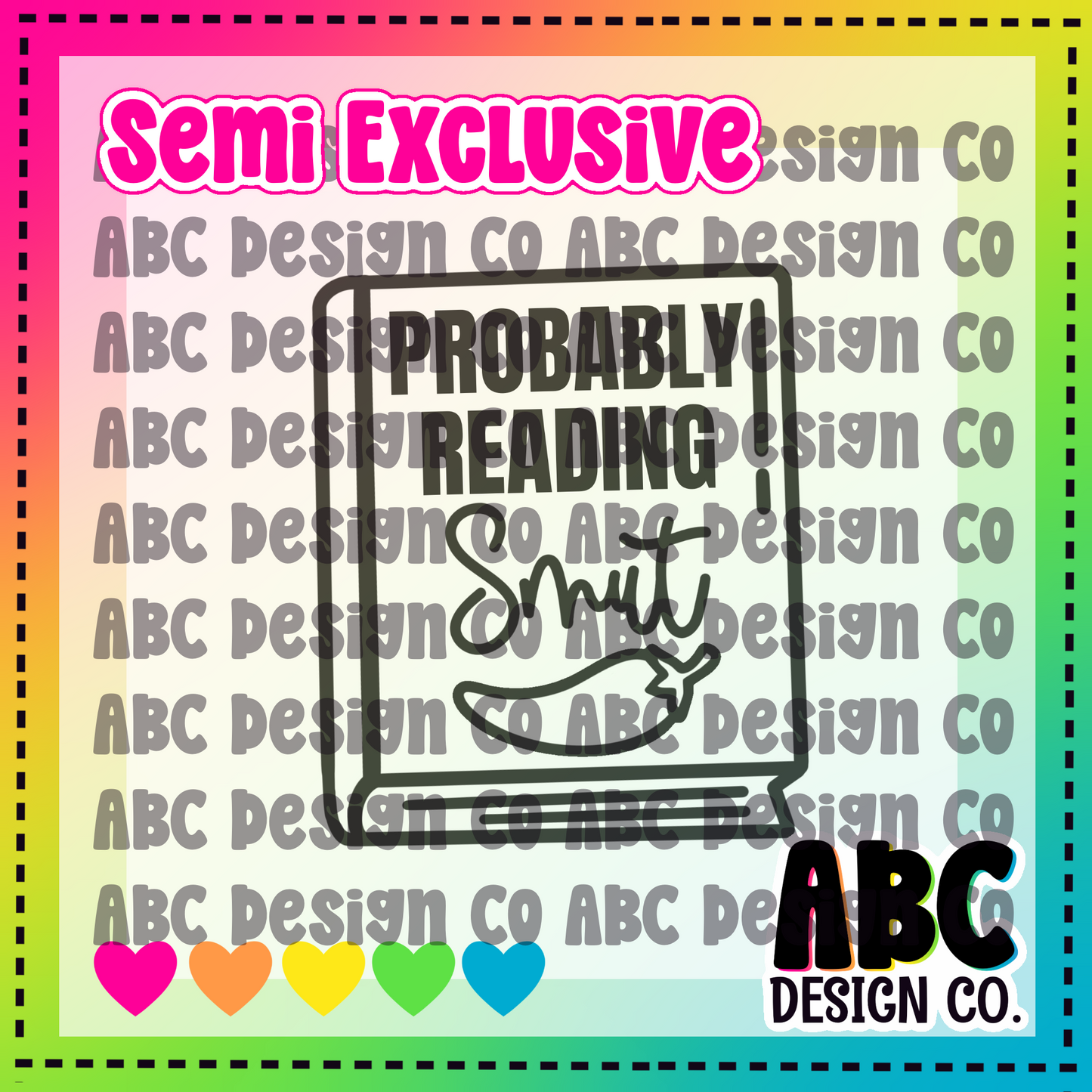 Probably reading smut - PNG Only - Semi-Exclusive - digital download