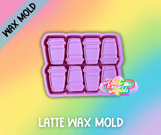 Latte 8 cavity Wax Silicone Mold