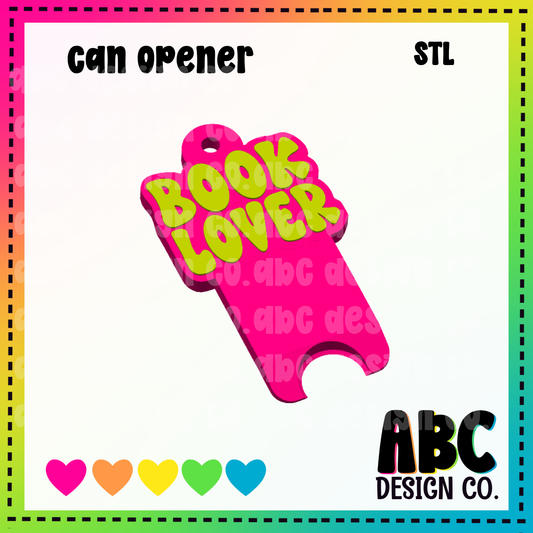 Book lover -  Nail Saver Key Chain - STL & 3mf - Digital Download