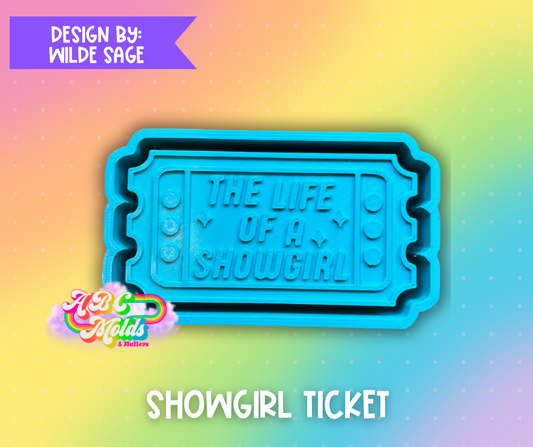 Showgirl Ticket Silicone Mold