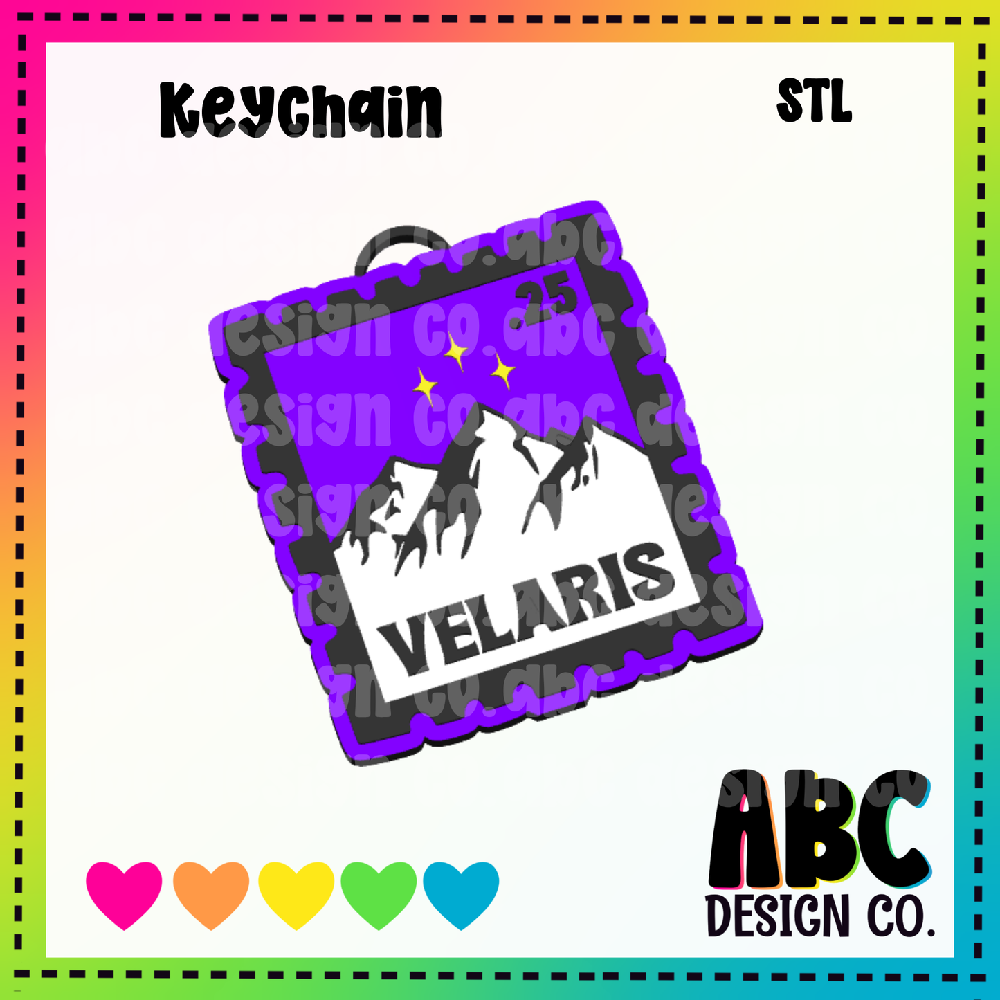 Velaris -  Key Chain - STL & 3mf - Digital Download