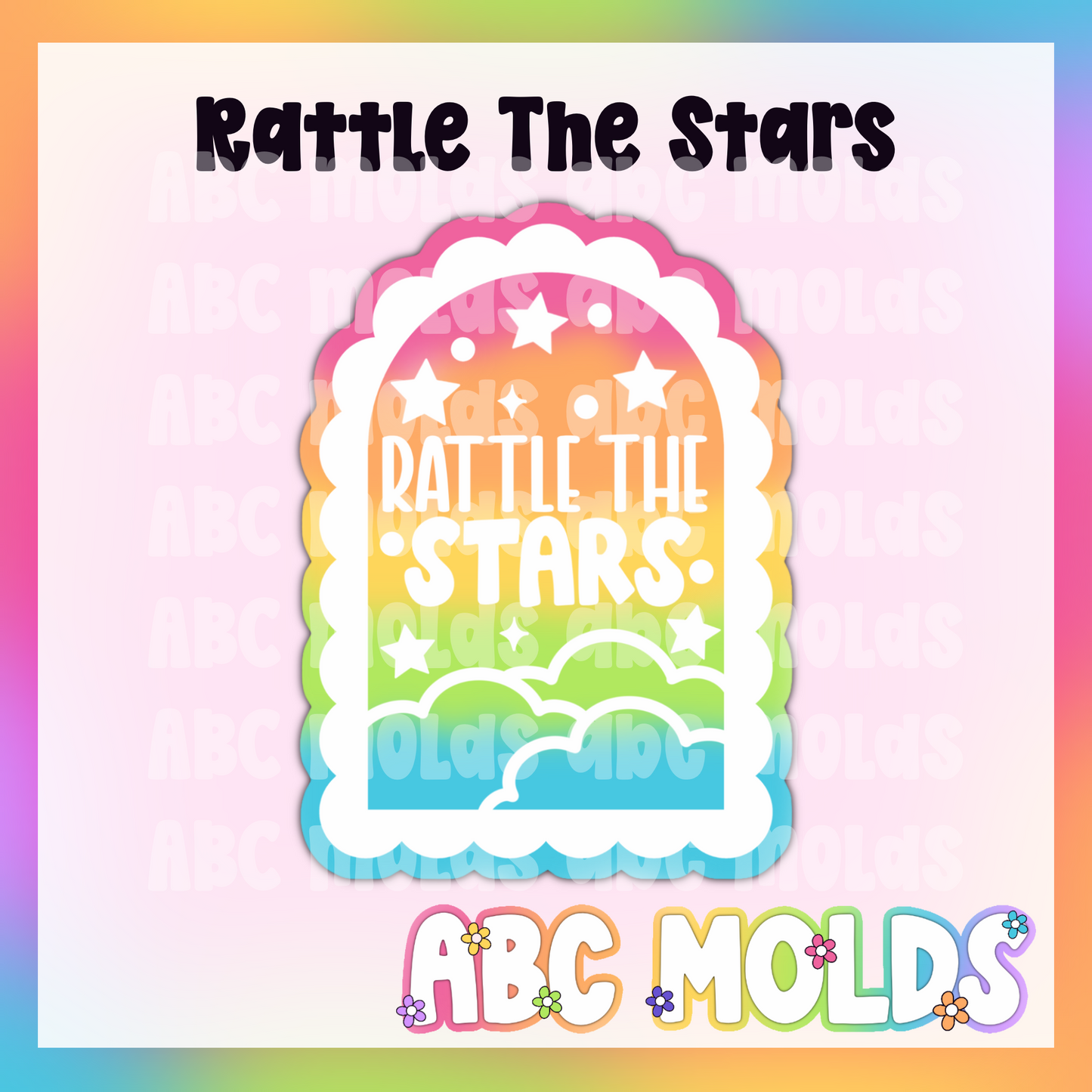Rattle the stars silicone freshie mold