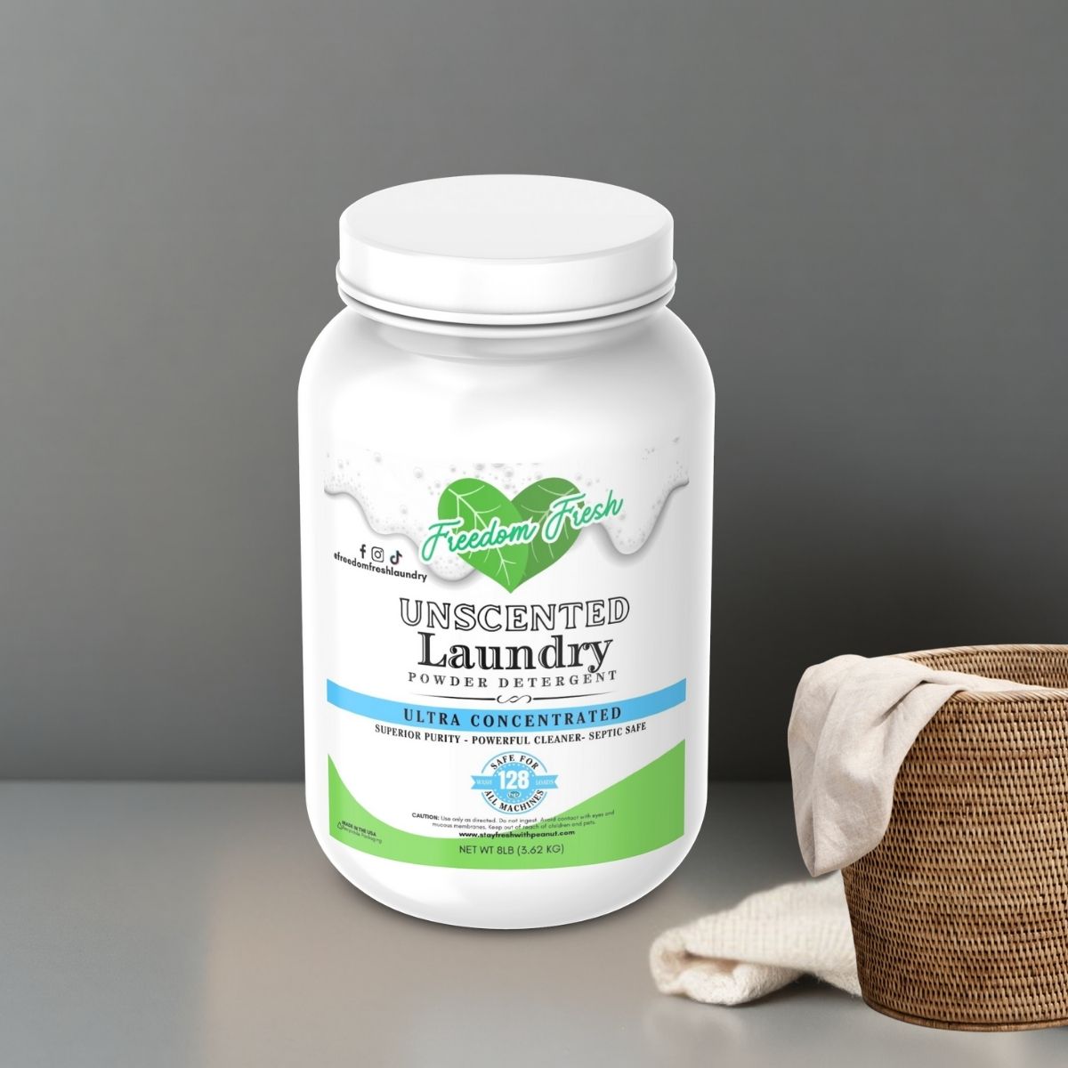 8 lb. Refillable Laundry Powder Detergent*