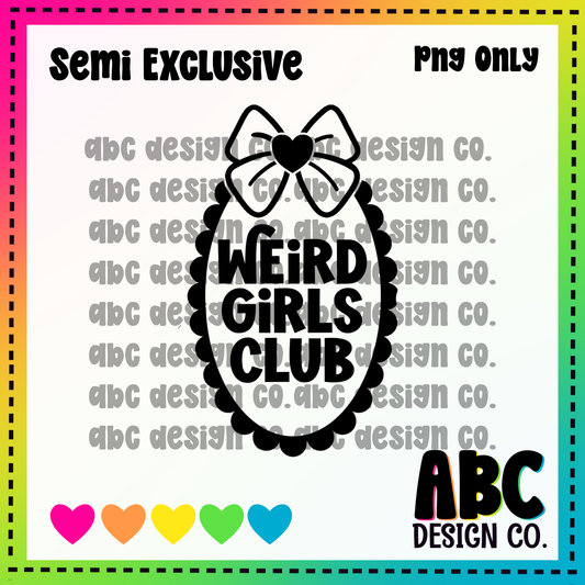Weird girls club PNG only - Semi-Exclusive - digital download