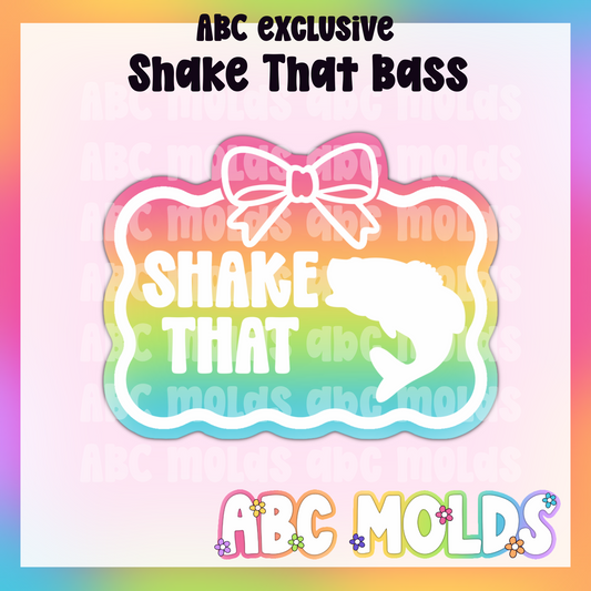 Shake that bass silicone freshie mold