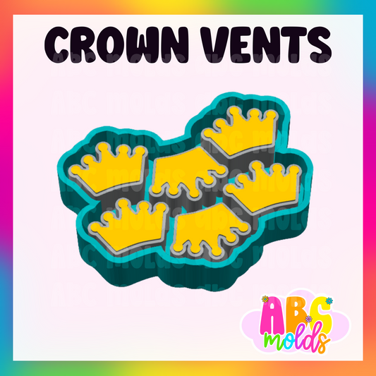6 Cavity Crown - Vent Tray silicone Freshie mold (Copy)