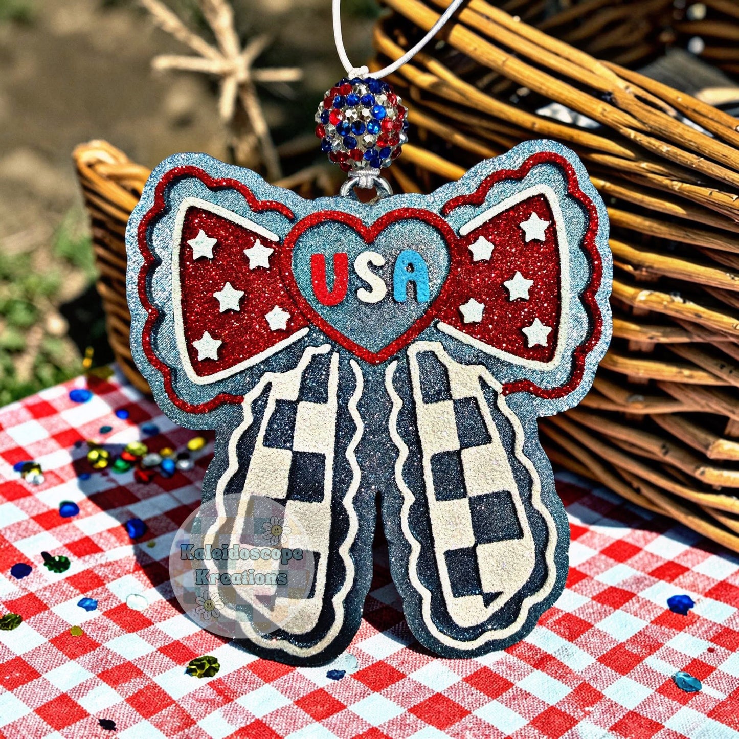 USA Bow Silicone Freshie Mold