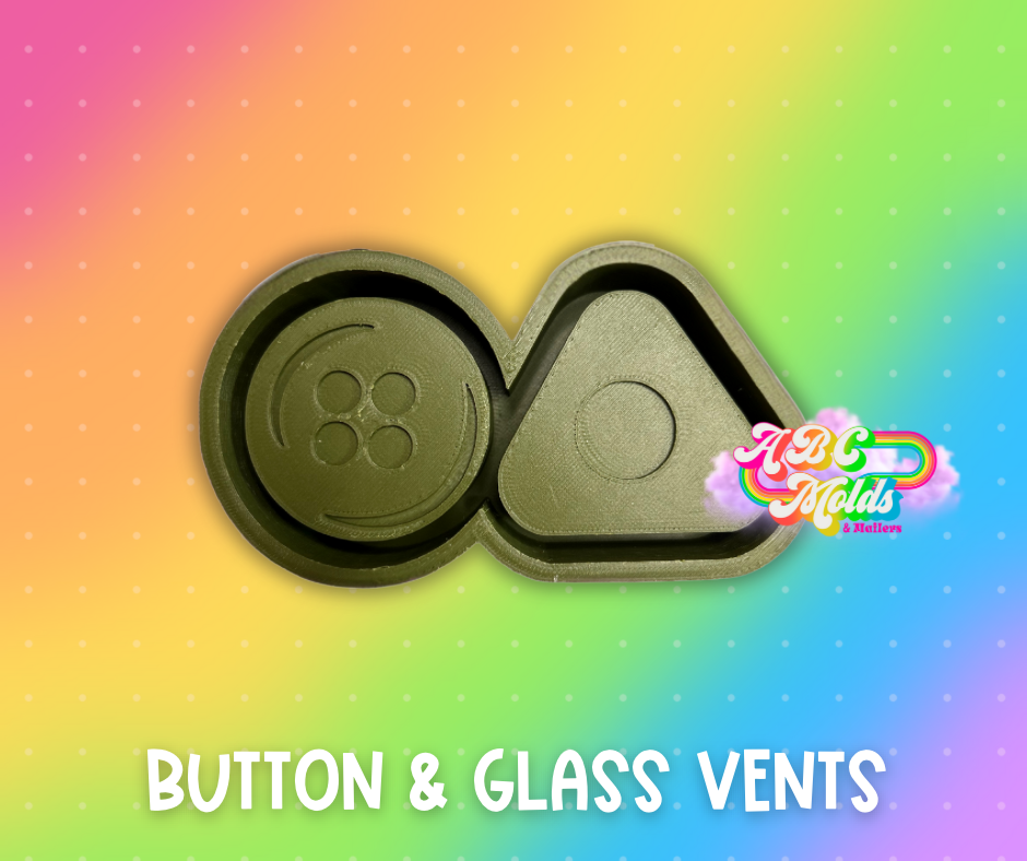 Button & Glass Vents Silicone Mold