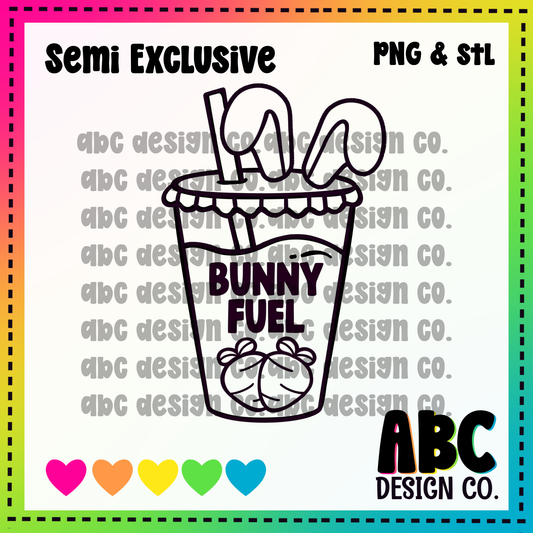 Bunny Fuel PNG & STL - Semi-Exclusive - digital download