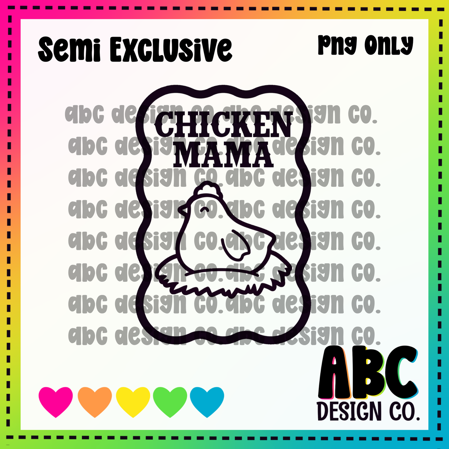Chicken mama PNG only - Semi-Exclusive - digital download