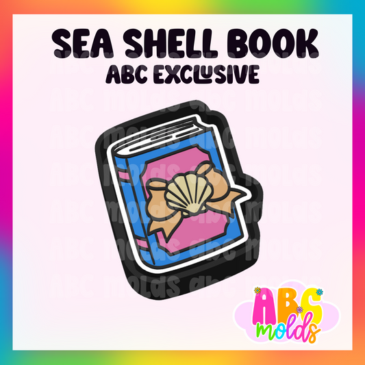 Sea Shell Book Silicone Freshie Mold