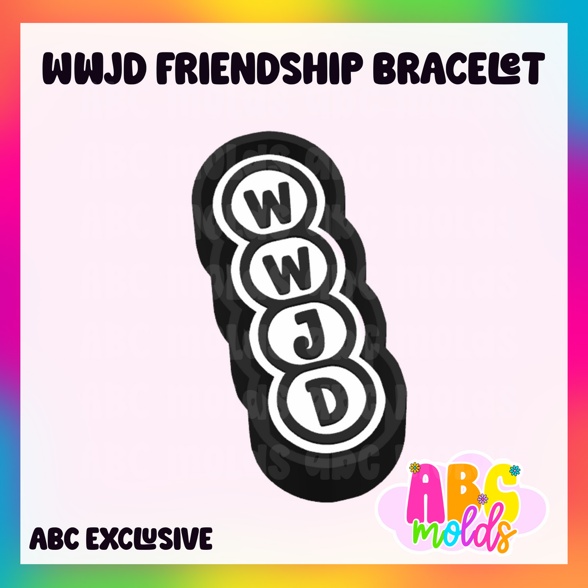 WWJD Friendship Bracelet - Silicone Freshie Mold
