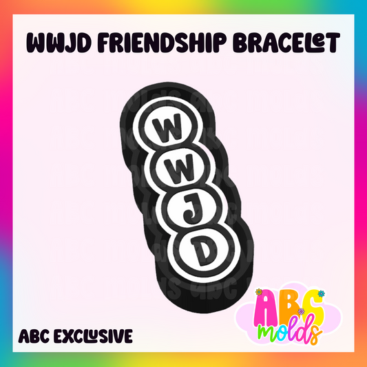 WWJD Friendship Bracelet - Silicone Freshie Mold