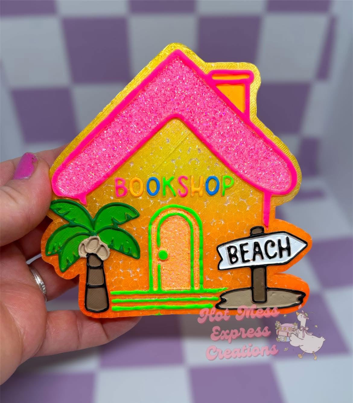 Summer Bookshop Silicone Freshie Mold