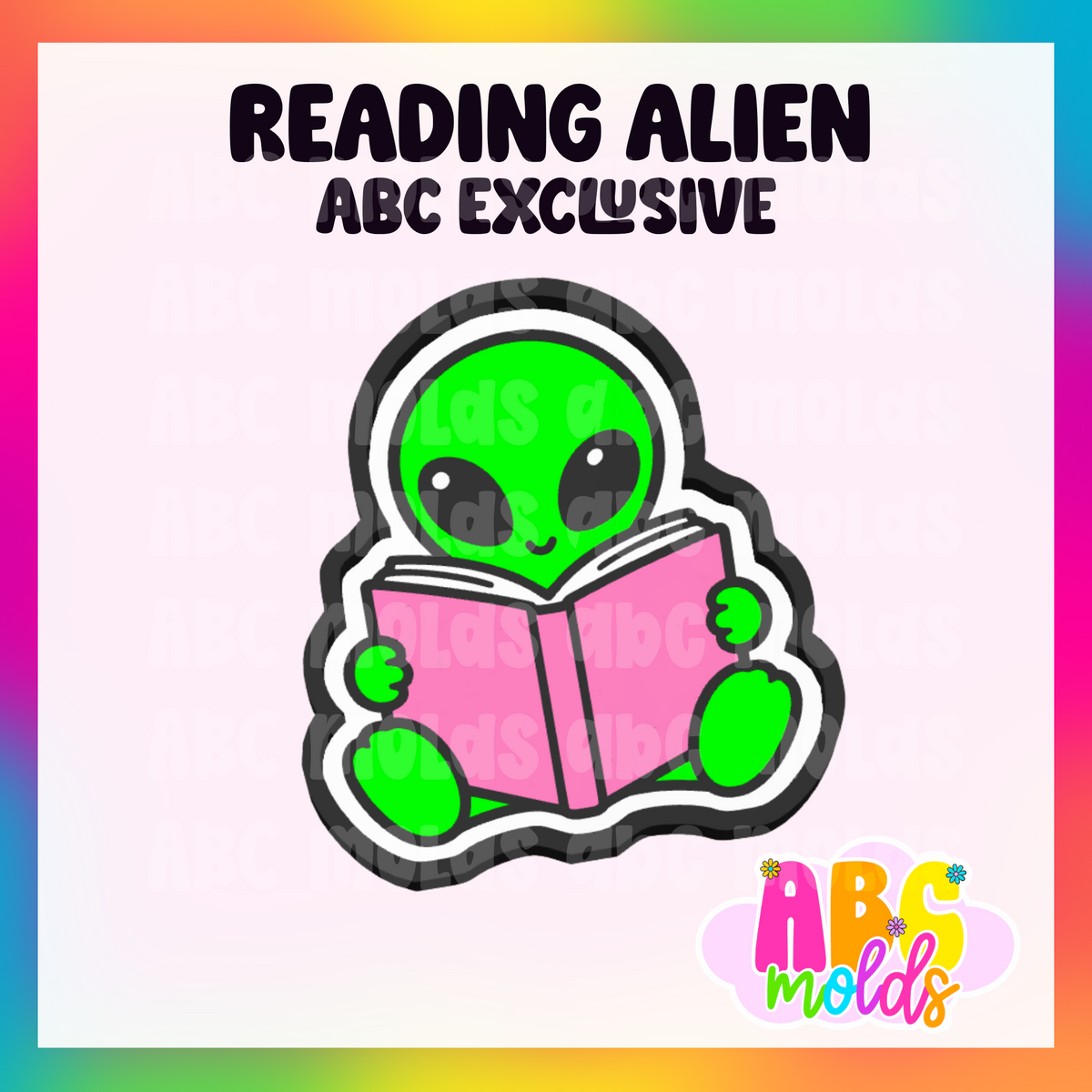 Reading Alien Silicone Freshie Mold