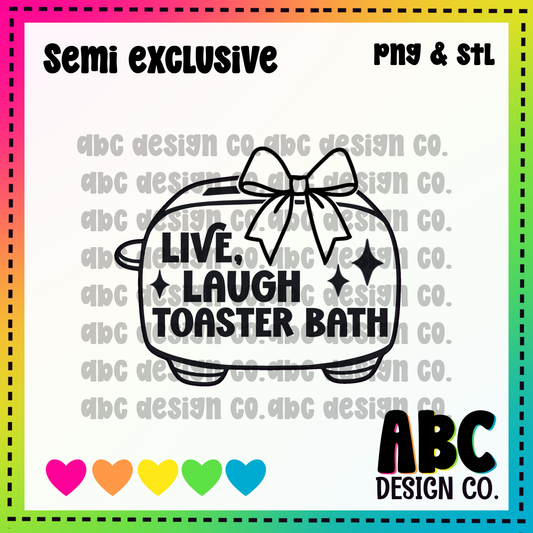 Toaster bath PNG & STL - Semi-Exclusive - digital download