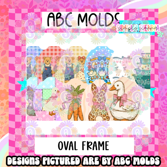 Oval Frame Cardstock -  Sold & Shipped By Simply Sienna