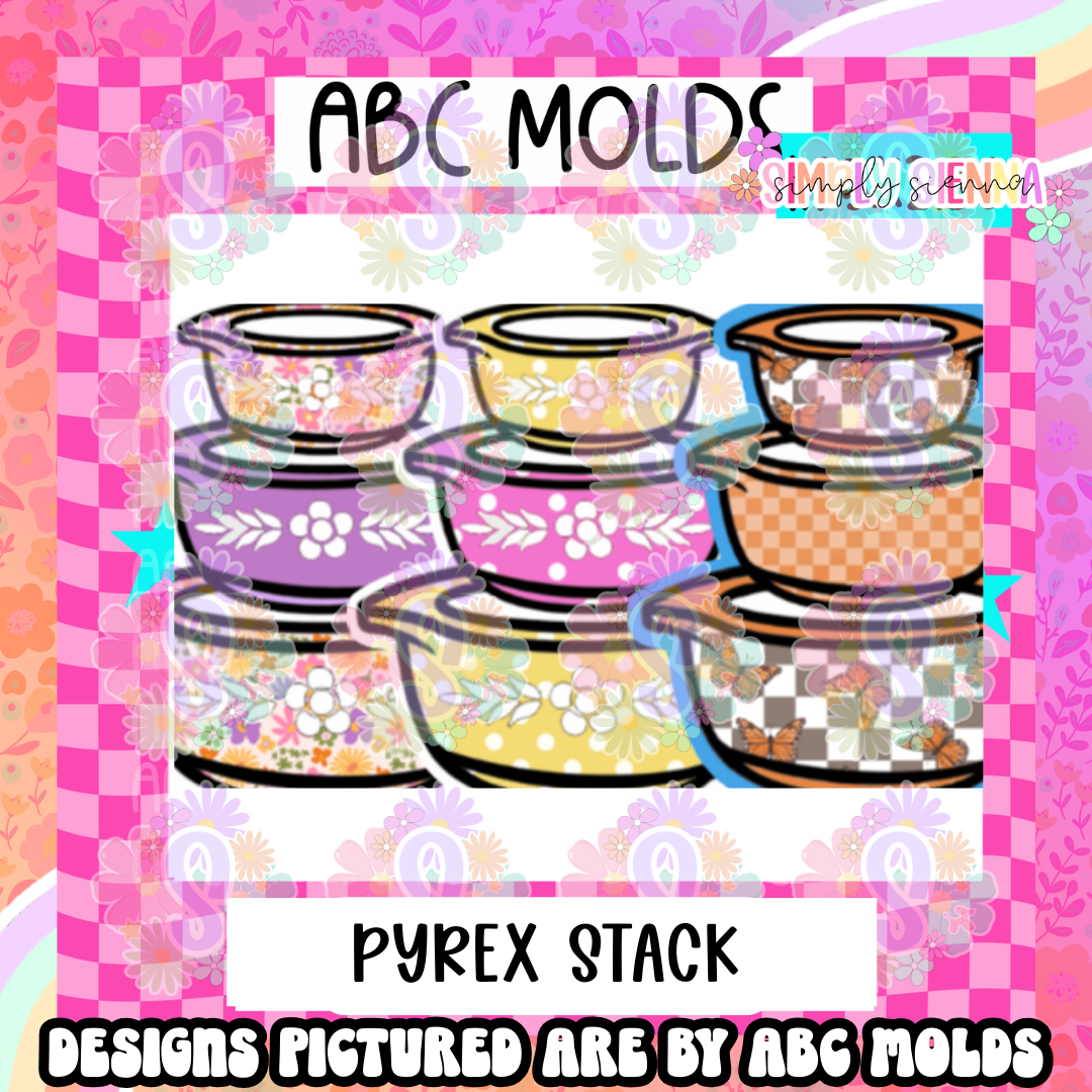 Pyrex Stack Cardstock -  Sold & Shipped By Simply Sienna