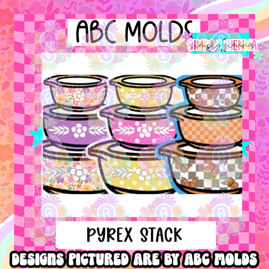 Pyrex Stack Cardstock -  Sold & Shipped By Simply Sienna