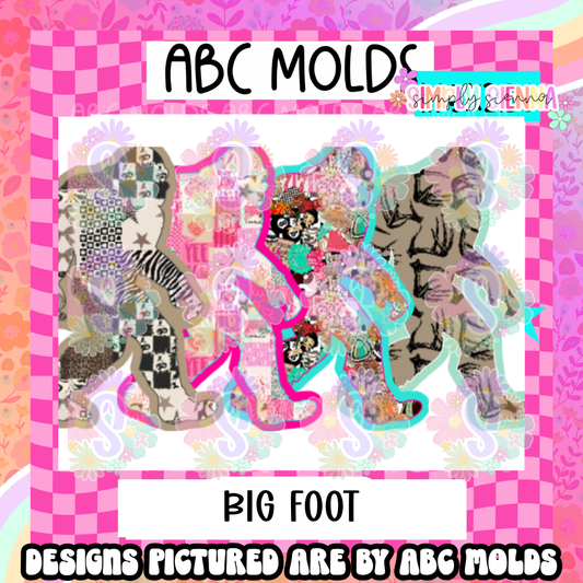 Big Foot - ABC MOLDS - sold & shipped by simply sienna