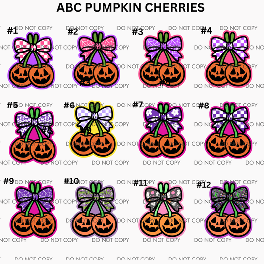 ABC PUMPKIN CHERRIES CARDSTOCK - Sold & Shipped by Kalidescope Kreationss
