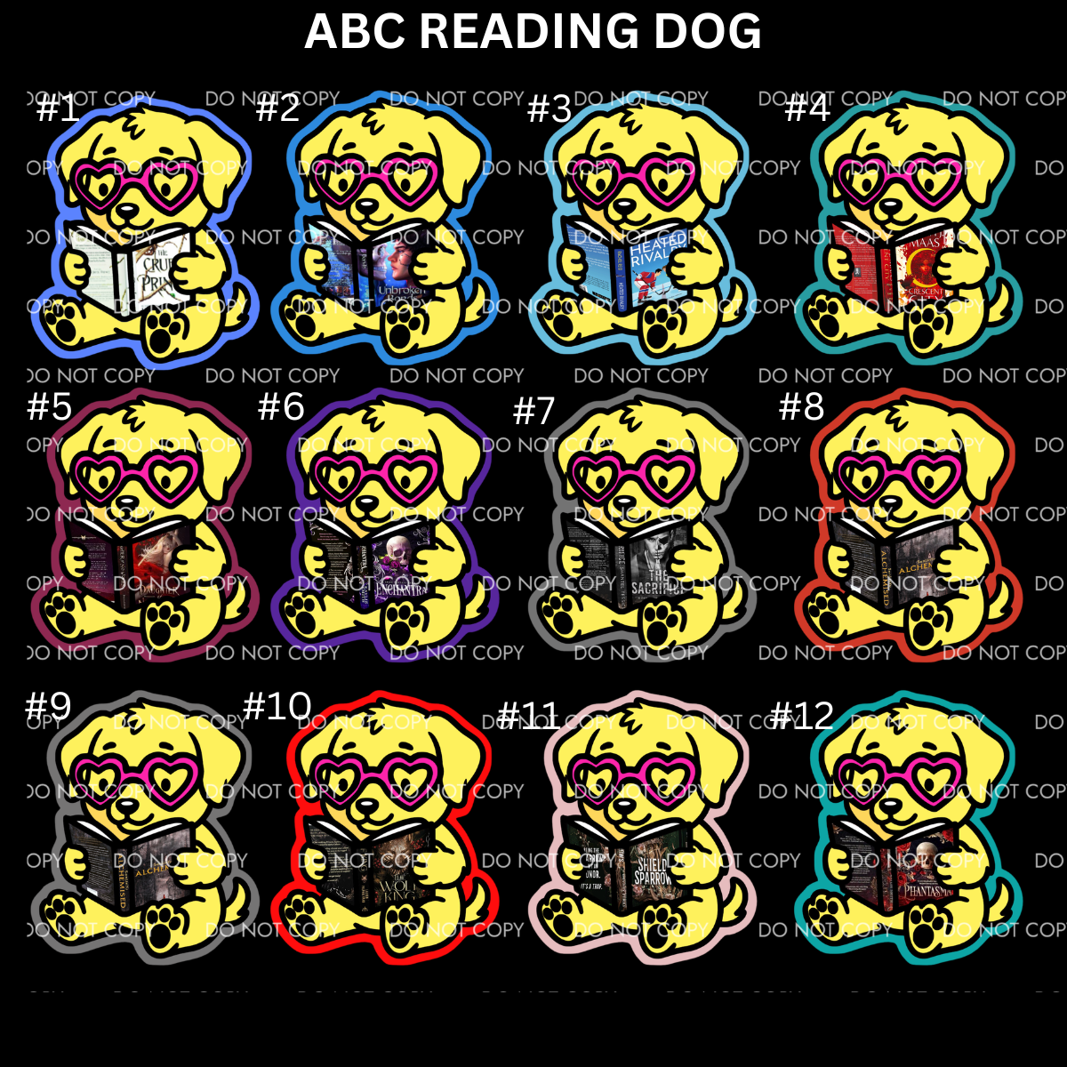 ABC READING DOG CARDSTOCK - Shipped by Kaleidoscope Kreations – ABC ...