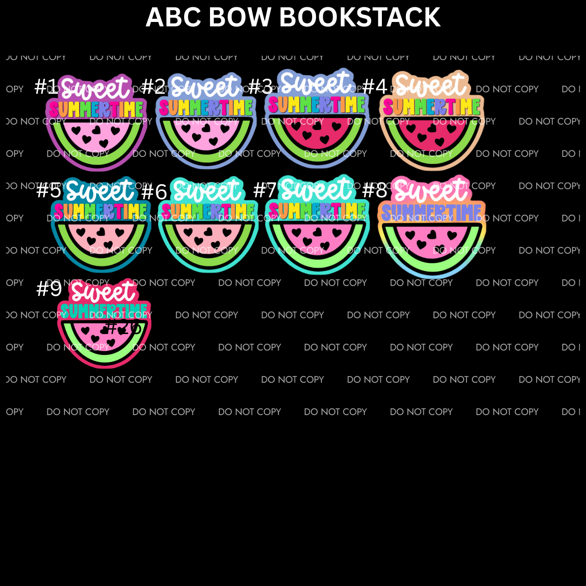 ABC SWEET SUMMERTIME CARDSTOCK - Shipped by Kaleidoscope Kreations