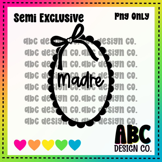 Madre frame PNG only - Semi-Exclusive - digital download