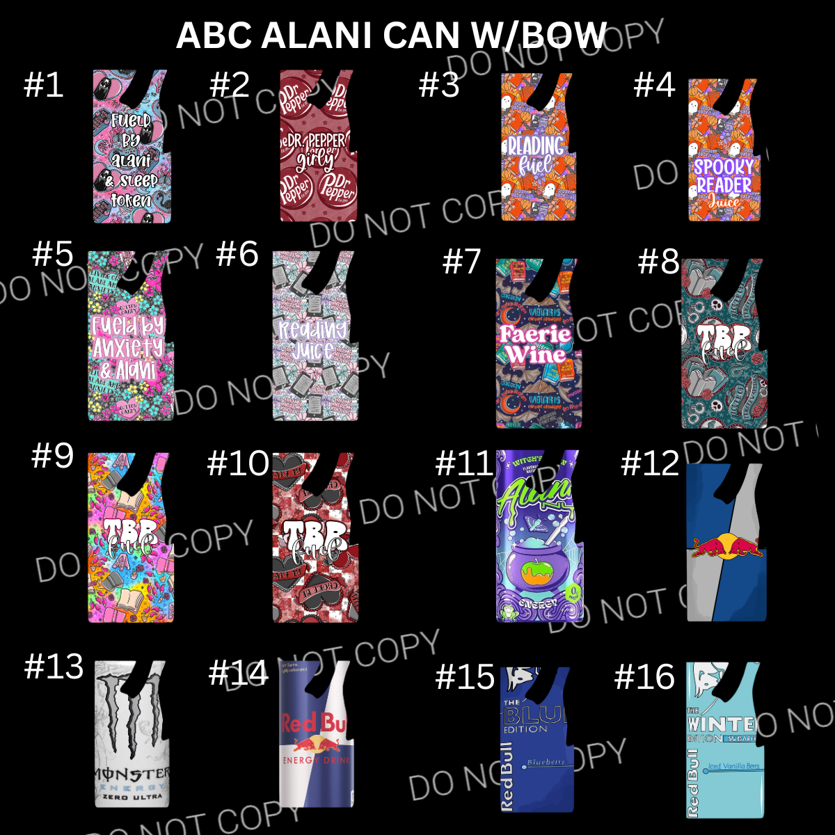 ABC ALAN CAN W/BOW CARDSTOCK - Shipped by Kaleidoscope Kreations