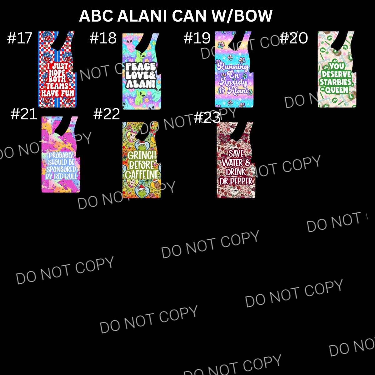 ABC ALAN CAN W/BOW CARDSTOCK - Shipped by Kaleidoscope Kreations