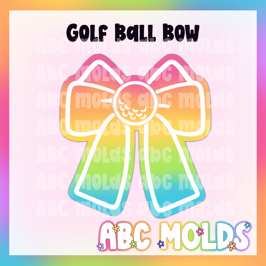 Golf ball bow Silicone Freshie Freshie Mold