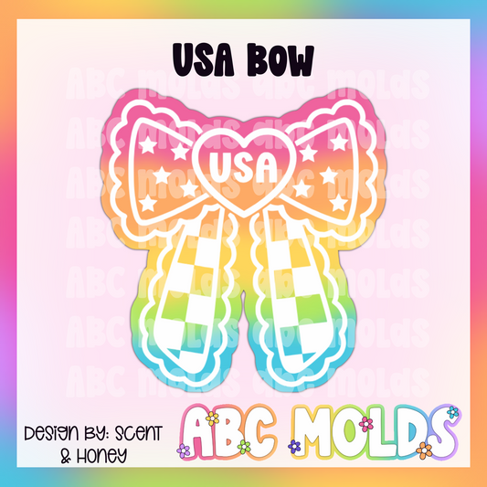 USA Bow Silicone Mold