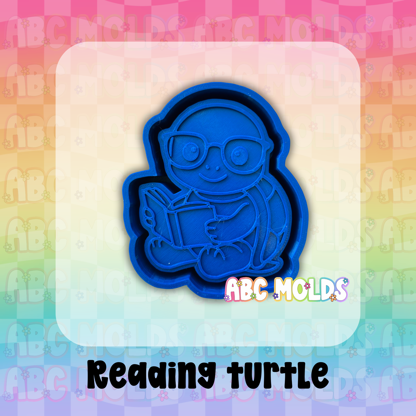Reading Turtle Silicone Mold