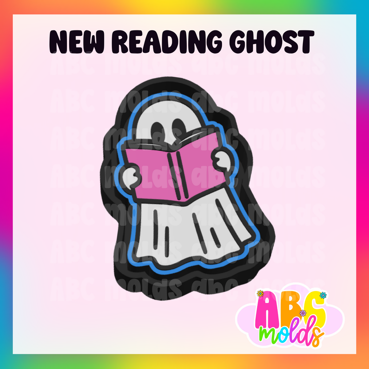 New Reading Ghost - Silicone Freshie Mold