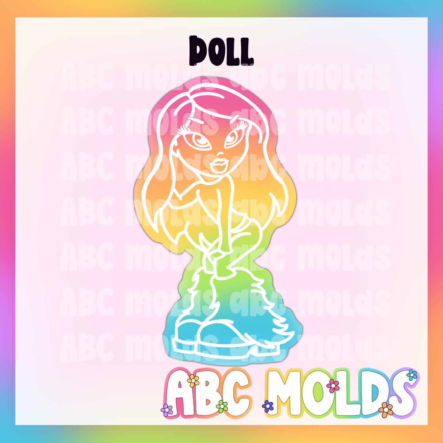 Doll silicone freshie mold