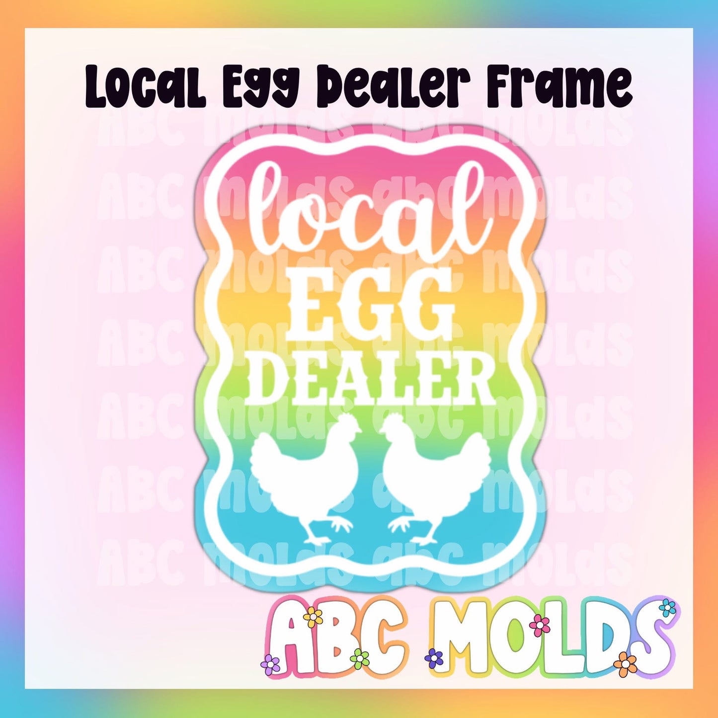 Local Egg Dealer Frame Silicone Mold