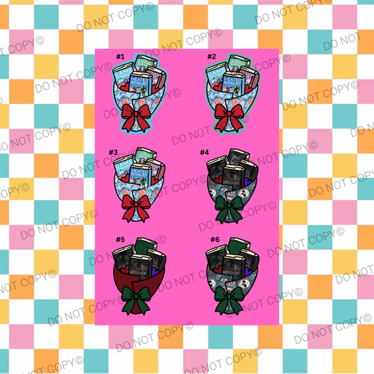 ABC BOOK BOUQUET Cardstock - Shipped by Kaleidoscope Kreations