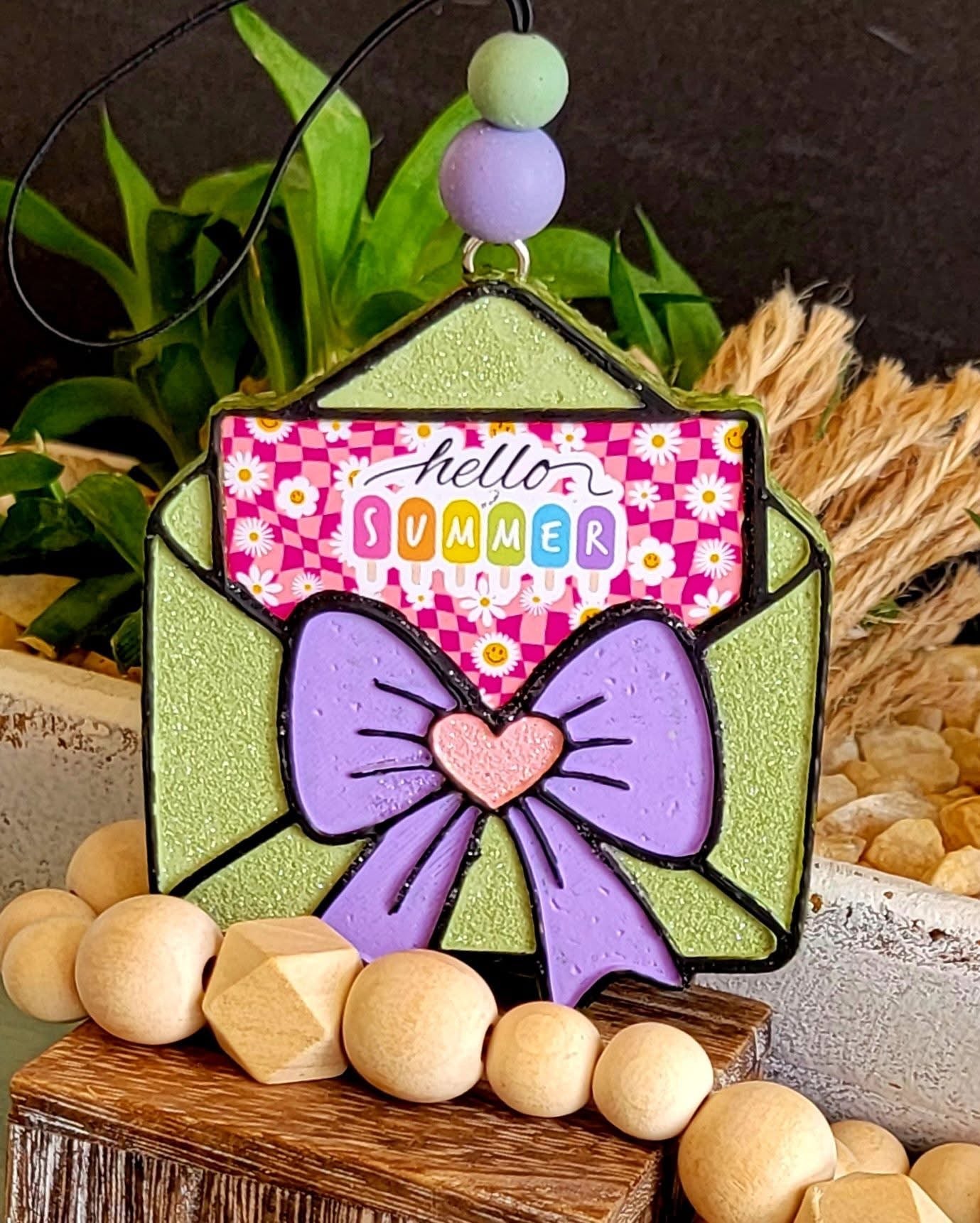 Envelope with bow Silicone Mold