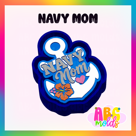 Navy Mom - Silicone Freshie Mold