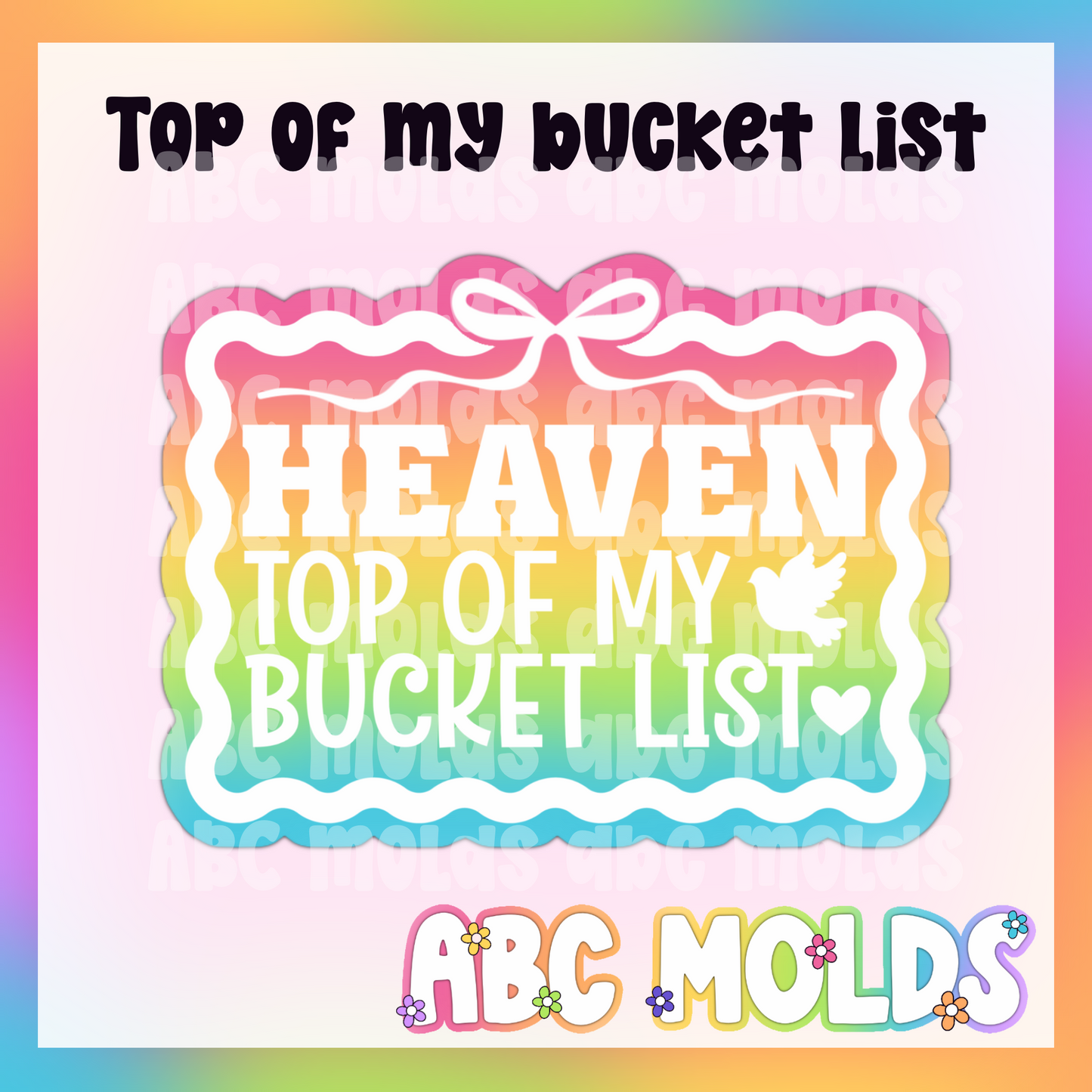 Heaven, bucket list Silicone Freshie Freshie Mold