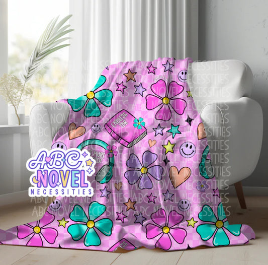 60x80 Minky Blanket - bookish