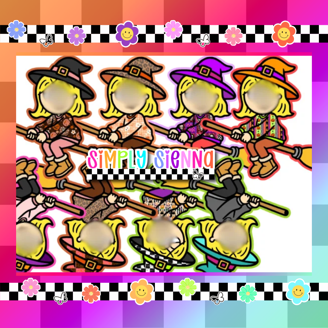 Witch Lizzie Cardstock - ABC MOLDS - Sold & shipped by simply sienna
