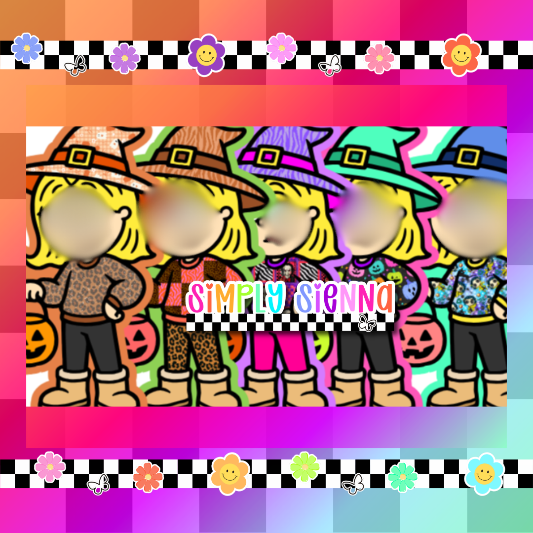 Halloween Lizzie Cardstock - ABC MOLDS - Sold & shipped by simply Sienna