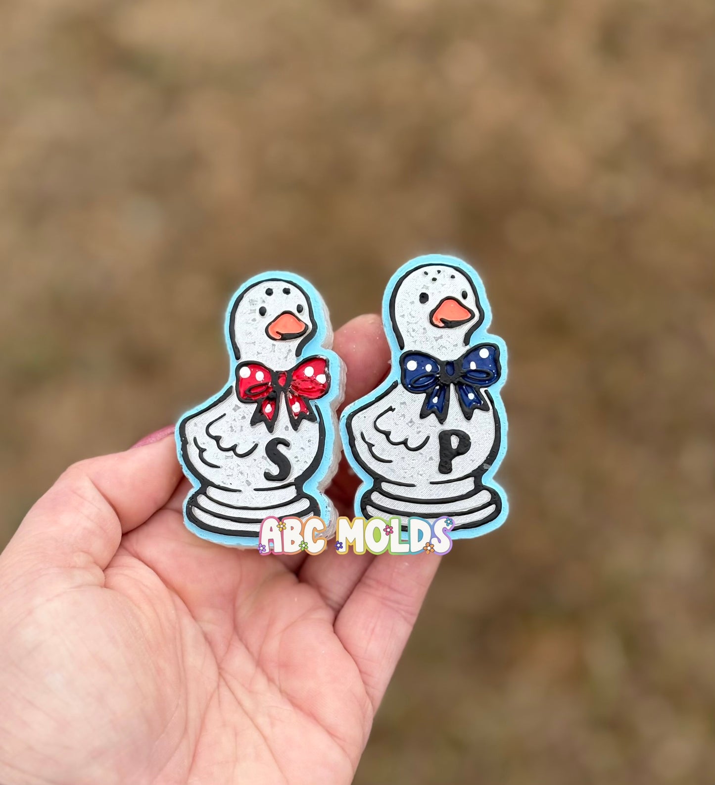 Goose Salt & Pepper Shaker Vents Silicone Mold