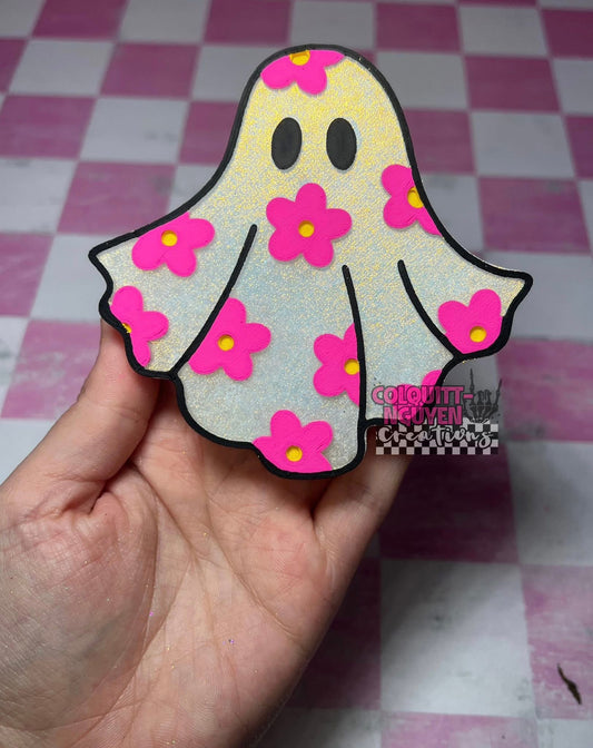 Floral Ghost silicone mold