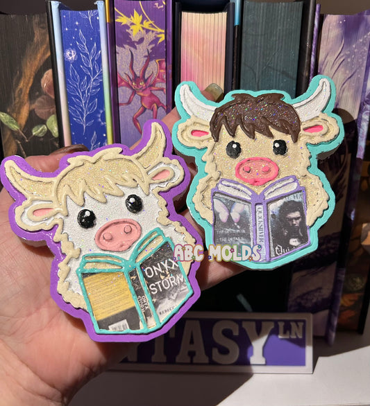 Reading Cow Silicone Mold